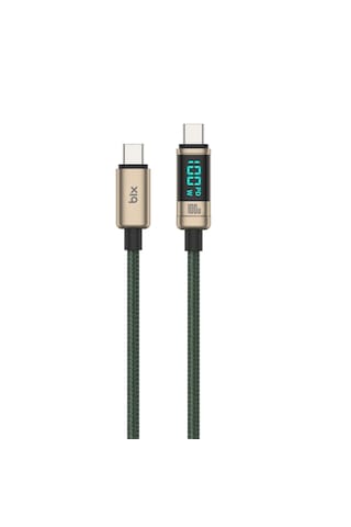 Bix BX09CC 100 W Type-C Led Ekranlı Şarj ve Data Kablosu 1 M Bronz