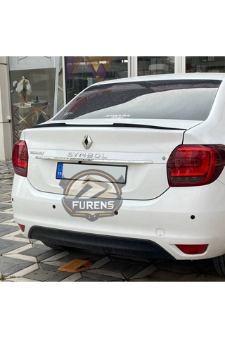 Renault Symbol 2013-2023 Bagaj Üstü Yarasa Spoiler Bagaj Çıtası Piano Black Spoyler