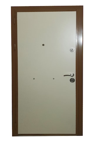 Çelik Kapı Modelleri Eskitme Kasa Düz Model Daire Kapısı Sol 3