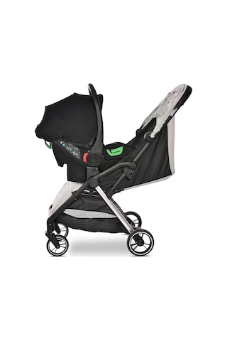 Lorelli Loret Otomatik Katlanan Kabin Boy İkiz & Travel Set Bebek Arabası - Grey