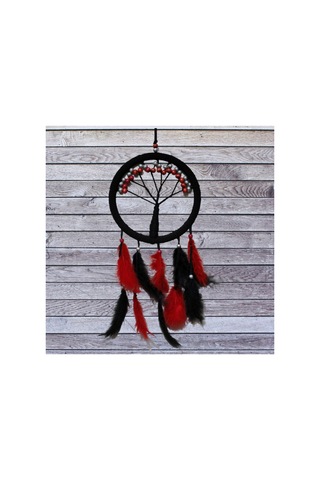 2 Adet Hayat Ağacı Dream Catcher Siyah Kırmızı Rüya Kapanı Duvar Süsü Ve Bohem Dekorasyon, Dreamcatcher, Rüya I
