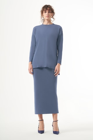 Nuss Merserize Çelik Örme Etek 013 Füme Füme