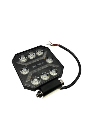 DEMMON 9V-32V OFF-ROAD LED ÇALIŞMA LAMBASI KARE (BEYAZ-SARI) (110*110*37)