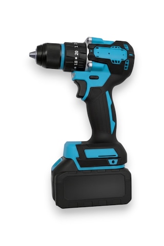 Moonshop SET005 Şarjlı Darbeli 5'li Set 2-26 Hilti 125 MM Taşlama + 13 MM Matkap 650NM Somun Sökme + Dal Budama Testere Mavi