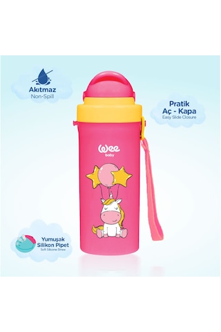 Wee Baby Pipetli Bardak 300 ML - Pembe