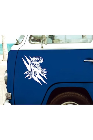 Dinazor Pençe Sticker - Araba Oto Motosiklet Karavan Cam Araç Sticker - 00225 60x52 Cm
