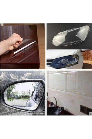 Şeffaf Parlak Yapışkanlı Folyo Koruma Folyosu 40 Cm X 3 Metre