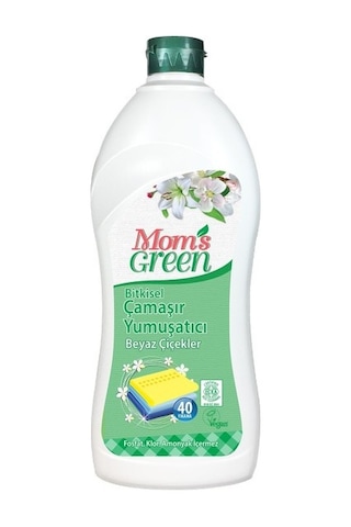 Mom's Green Bitkisel Çamaşır Yumuşatıcısı Beyaz Çiçekler 40 Yıkama