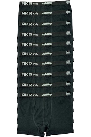 Uniquetrenders Erkek Çocuk 10'lu Pamuklu Boxer Siyah