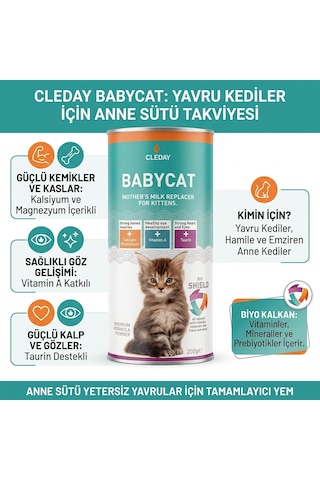 Yavru Ve Anne Kediler İçin Süt Tozu 200 Gr