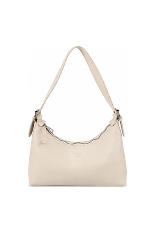 Levano Leather Kadın Suni Deri Omuz Çantası Fermuarlı Günlük Hobo Çanta Şık Minimal Tasarım Krem Levano Leather Kadın Suni Deri Omuz Çantası Fermuarlı Günlük Hobo Çanta Şık Minimal Tasarım Krem