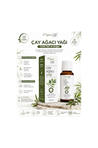 %100 Saf Çay Ağacı Yağı 20 Ml - Pürüzsüz Cilt Bakım Yağı