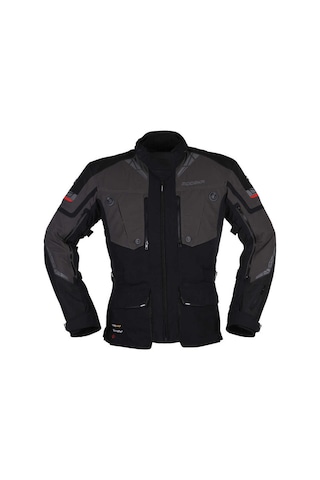 Modeka Panamerıcana Iı Waterproof Ceket Siyah Koyu Gri