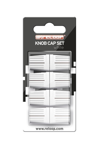 Knob Cap Set White Set Of 8