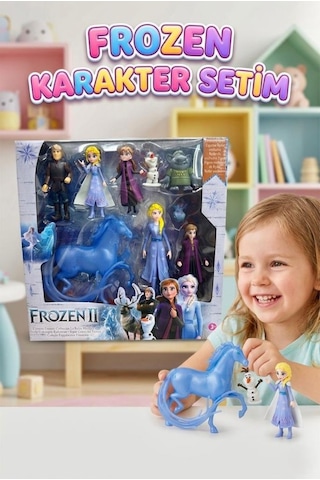 Frozen 2 Karakter Setim - 9'lu Figür Seti - Karlar Ülkesi 2 Özel Koleksiyon Figürleri