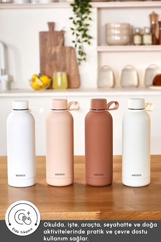 Karaca Aly Soft Touch Çelik Sızdırmaz Termos 500 Ml Mocha Mousse Kahverengi