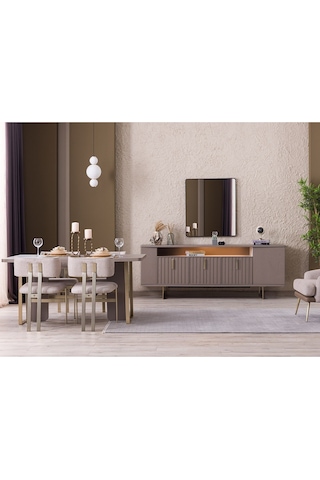 Weltew Home Latte Yemek Odası Takımı