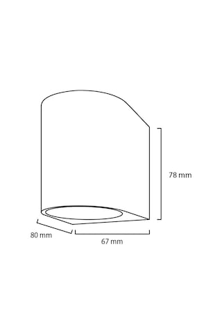 Tek Yönlü Dekoratif İç Dış Mekan Aplik Eskitme Beyaz I Beyaz