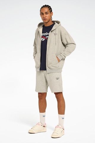 Reebok New Id Reg Fz Gri Erkek Eşofman Üstü 000000000102055716 Gri-kırmızı Gri - Kırmızı