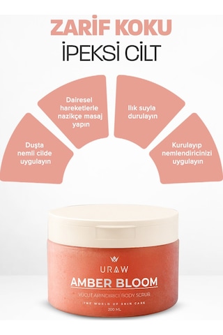 Uraw Amber Bloom Işıltı Veren Vücut Peelingi 200 ML