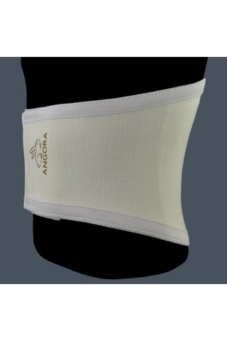 Doğal Saf Yün Ortopedik Angora Cırtlı Korse Krem