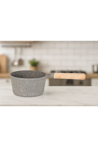 NEPTÜN 14 Cm Döküm Sosluk Sütlük Tava - Gri