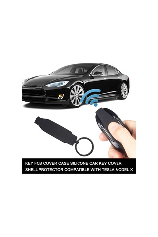 Reedark Tesla Model X Anahtarlık Kılıfı - Çizilmeye Karşı Silikon Koruyucu Kılıf