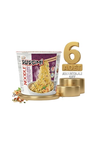 Dudomi Bardak Geneksel Çeşnili Noodle 6x60 Gr