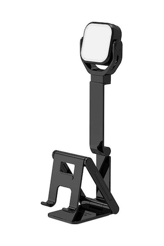 Pazly Portatif Bilgisayar Standı Ve Telefon Tutucu, Dolgu Işığı, Ayarlanabilir, Kaymaz, Usb Şarj, Makyaj Ve Video İzleme İçin