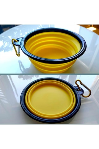 Omeniv Katlanır Mama Su Kabı Kedi Köpek Suluk Evcil Hayvan