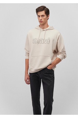 Mavi Logo Baskılı Bej Sweatshirt 0s10196-70144 Bej