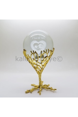 Dekoratif Kristal Küre Masaüstü Hediyelik Süs Eşyası Hediyeli