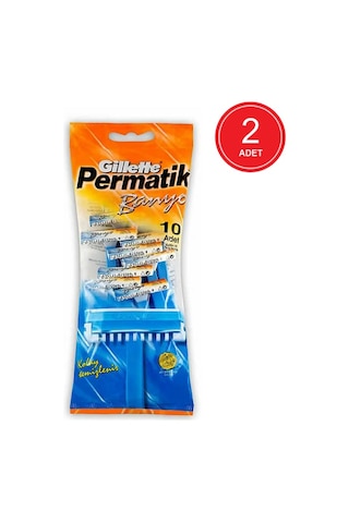 Gillette Permatik Banyo Kullan-At Tıraş Bıçağı 2 x 10'lu