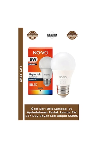 Özel Seri Ofis Lambası Ev Aydınlatması Parlak Lamba 9w E27 Duy Beyaz Led Ampul 6500k