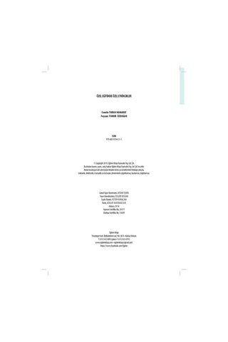 Özel Eğitimde Özel Etkinlikler - Cemile Turan Hamarat - Feyzan Tomur Erdoğan - Eğiten Kitap