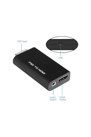 Ps2 To Hdmı Tv Kablosu Çevirici Adaptör 5046A Dönüştürücü Playsta