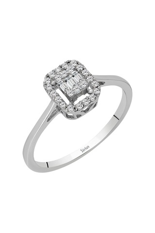 Sirius F Renk 0,18 Karat Baget Pırlanta Yüzük 0817R0289