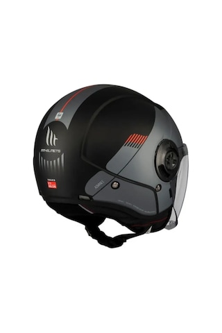Mt Helmets Viale Sv Advance B41 Açık Kask Siyah - Gri