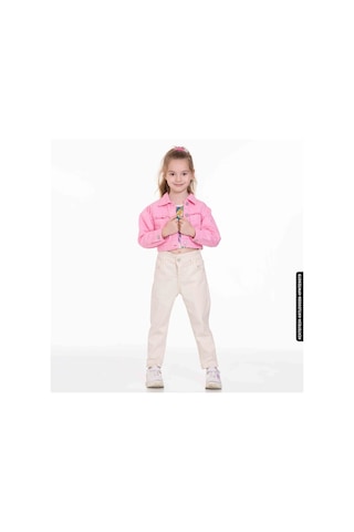 Xo Kids Kız Beli Büzgülü Pantolon 4-8 Yaş 54713 Kpnt09079 Krem