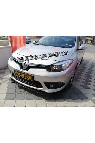 OtoÇizgi Renault Fluance 3 Parça Kanatlı Ön Lip Piano Black OtoÇizgi