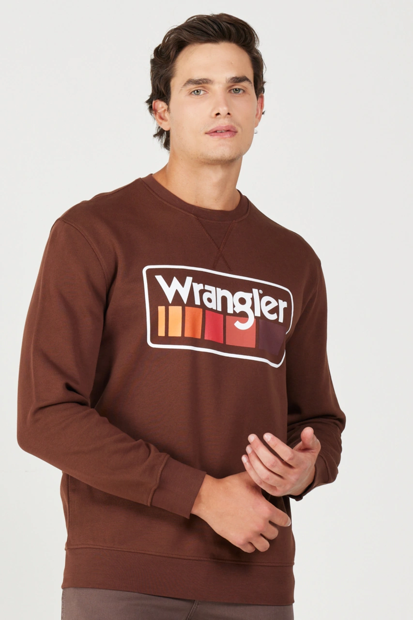 Wrangler Erkek Sweat W646h1 H44 Kahve Kahve