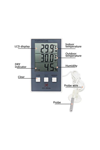 Yeni Lcd Dijital Kapalı Açık Termometre Kapalı Higrometre Sıcaklık Nem Ölçer
