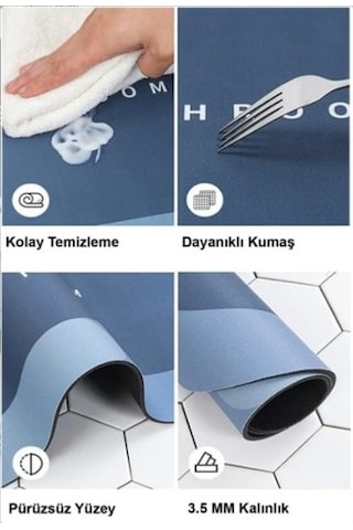 Banyo Dekoru İçin Süper Emici Banyo Paspası Diğer