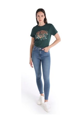 Colins 760 Diana Super Slim Fit Yüksek Bel Dar Paça Mavi Kadın Jean Pantolon Cl1065336 Denim