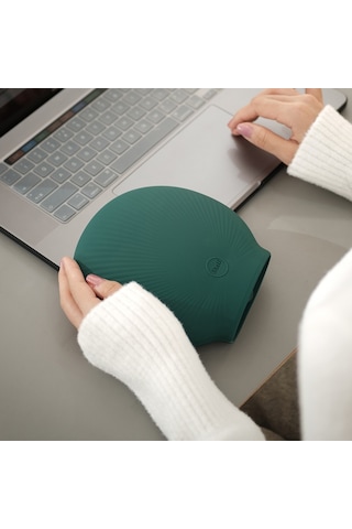 Sones Kabuk Karikatür Silikon Su Enjeksiyonu Sıcak Su Torbası El Isıtıcısı Yeşil