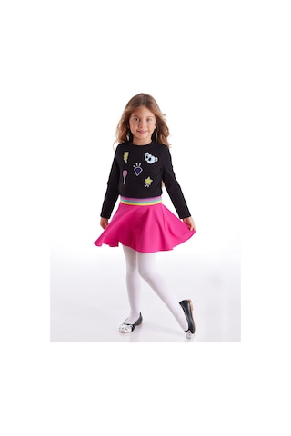 Denokids Mshb&g Emojili Kız Çocuk Elbise Renkli Çok Renkli