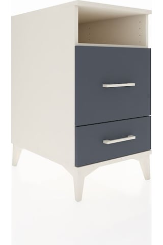 Kronos Komodin Tek Raflı 2 Çekmeceli 44x59x80 Aytaşı-antrasit Aytası