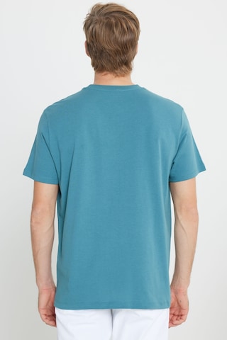 Wrangler Bisiklet Yaka T-shirt Mavi Erkek Kısa Kol T-shirt 000000000101982814 Mavi