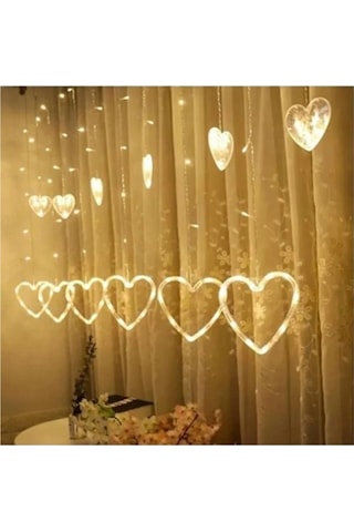 Kalp Şeklinde Gün Işığı 3 Metre Uzunluğunda Led Işık Sarı