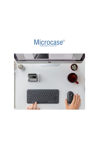 Microcase Yuvarlak Tuşlu Bluetooth Kablosuz Klavye - AL3048 Siyah